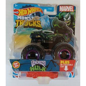 2021 Hot Wheels Monster Trucks: VENOMIZED HULK  w/Re-Crushable Car (75/75)